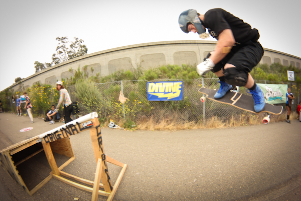 Dan Couch, backside rail grinder to backside180. Photo: Bandy.