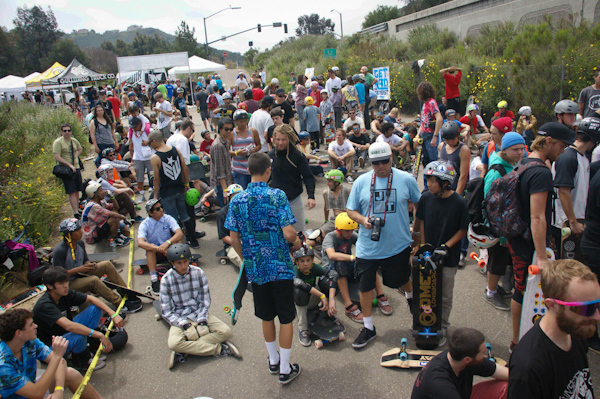 A whole heap of skaters were in attendance at the Disco. Photo: David Ruano.