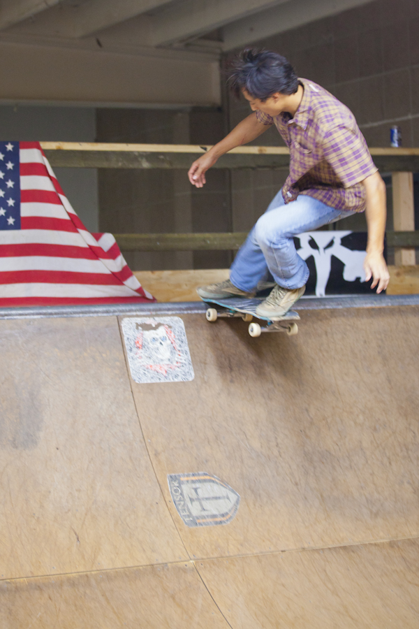Chris Wellington getting his tailslide on at The Orchid. Photo: Ruano.