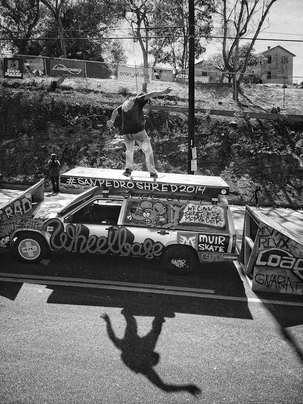 Gnar Car grinder action!!! Photo: Andrew Parker.
