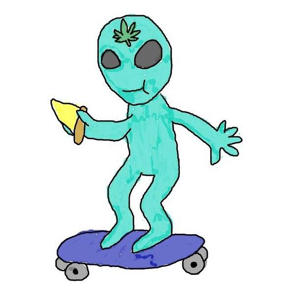 Allen Doobs, grippin' a slice and rolling the dice. Art: Your Mom.