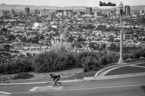 Brad Parker getting’ gnar above the LBC. Photo: Bandy.