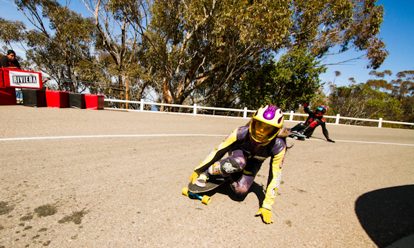 Rachel Rayne, intense descent. Photo: Marano.